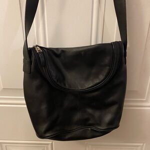 Leather hobo bag
